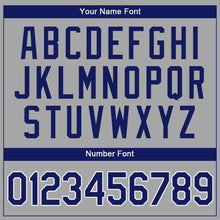 Load image into Gallery viewer, Custom Gray Royal-White Authentic Baseball Jersey