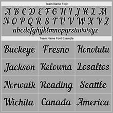 Load image into Gallery viewer, Custom Gray Black-White Authentic Baseball Jersey