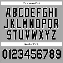 Load image into Gallery viewer, Custom Gray Black-White Authentic Throwback Rib-Knit Baseball Jersey Shirt