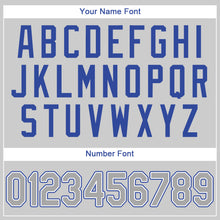 Load image into Gallery viewer, Custom Gray Gray Royal Authentic Baseball Jersey