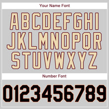 Load image into Gallery viewer, Custom Gray Black-Khaki Authentic Baseball Jersey