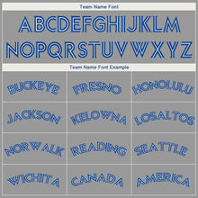 Load image into Gallery viewer, Custom Gray White-Royal Performance T-Shirt