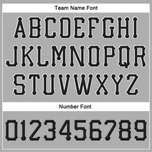 Load image into Gallery viewer, Custom Gray Black-White Stitched Adjustable Snapback Hat