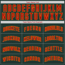 Load image into Gallery viewer, Custom Green Red-Gold Authentic Baseball Jersey