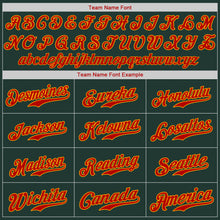 Load image into Gallery viewer, Custom Green Red-Gold Authentic Baseball Jersey