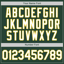Load image into Gallery viewer, Custom Green White-Gold Authentic Baseball Jersey
