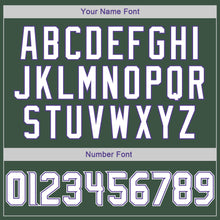 Load image into Gallery viewer, Custom Stitched Green White-Purple Sports Pullover Sweatshirt Hoodie