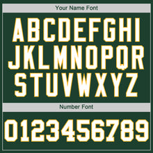 Load image into Gallery viewer, Custom Green White-Gold Authentic Baseball Jersey
