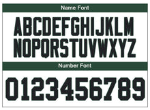 Load image into Gallery viewer, Custom Lights Out Black Green-Gold Football Jersey