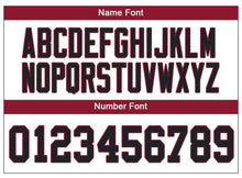 Load image into Gallery viewer, Custom Lights Out Black Red-Navy Football Jersey