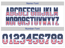 Load image into Gallery viewer, Custom Lights Out Black Royal-White USA Flag Fashion Football Jersey