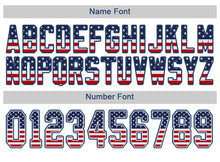 Load image into Gallery viewer, Custom White Royal-Red USA Flag Fashion Football Jersey