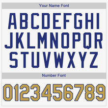 Load image into Gallery viewer, Custom White Old Gold-Royal Baseball Jersey