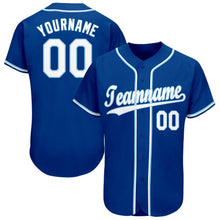 Load image into Gallery viewer, Custom Royal White-Light Blue Baseball Jersey
