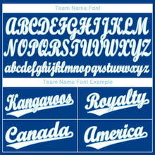 Load image into Gallery viewer, Custom Royal White-Light Blue Baseball Jersey