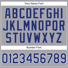 Load image into Gallery viewer, Custom Gray Royal-White Baseball Jersey