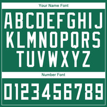 Load image into Gallery viewer, Custom Kelly Green White Round Neck Suit Basketball Jersey