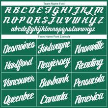 Load image into Gallery viewer, Custom Kelly Green White Round Neck Suit Basketball Jersey