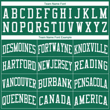 Load image into Gallery viewer, Custom Kelly Green White Round Neck Basketball Jersey