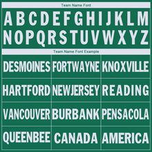 Load image into Gallery viewer, Custom Kelly Green White V-Neck Basketball Jersey