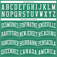Load image into Gallery viewer, Custom Kelly Green White Round Neck Suit Basketball Jersey