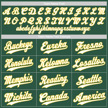 Load image into Gallery viewer, Custom Kelly Green White-Gold Authentic Baseball Jersey