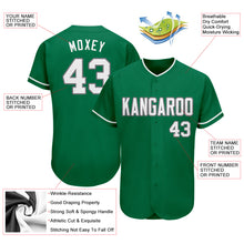 Load image into Gallery viewer, Custom Kelly Green White-Gray Authentic St. Patrick's Day Baseball Jersey