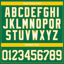 Load image into Gallery viewer, Custom Kelly Green White-Gold Authentic Baseball Jersey