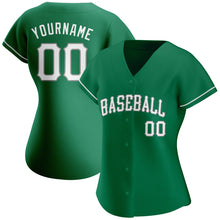 Load image into Gallery viewer, Custom Kelly Green White-Gray Authentic St. Patrick's Day Baseball Jersey