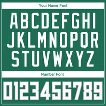 Load image into Gallery viewer, Custom Kelly Green White-Silver Gray Round Neck Rib-Knit Basketball Jersey