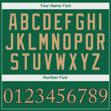 Load image into Gallery viewer, Custom Kelly Green Old Gold-Black Performance T-Shirt