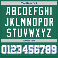 Load image into Gallery viewer, Custom Kelly Green White-Royal Authentic Throwback Rib-Knit Baseball Jersey Shirt