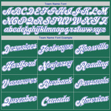 Load image into Gallery viewer, Custom Kelly Green White-Royal Authentic Throwback Rib-Knit Baseball Jersey Shirt