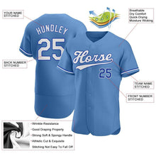 Load image into Gallery viewer, Custom Light Blue White-Royal Authentic Baseball Jersey