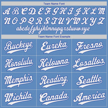 Load image into Gallery viewer, Custom Light Blue White-Royal Authentic Baseball Jersey