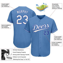 Load image into Gallery viewer, Custom Light Blue White-Royal Authentic Baseball Jersey