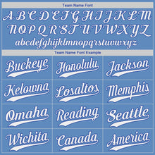 Load image into Gallery viewer, Custom Light Blue White-Royal Authentic Baseball Jersey