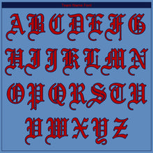 Load image into Gallery viewer, Custom Light Blue Red-Navy Authentic Baseball Jersey