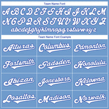 Load image into Gallery viewer, Custom Light Blue White-Royal Authentic Throwback Rib-Knit Baseball Jersey Shirt