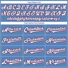 Load image into Gallery viewer, Custom Light Blue White-Red Authentic Throwback Rib-Knit Baseball Jersey Shirt