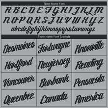 Load image into Gallery viewer, Custom Silver Gray Black Round Neck Suit Basketball Jersey