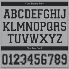 Load image into Gallery viewer, Custom Silver Gray Black V-Neck Basketball Jersey