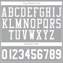 Load image into Gallery viewer, Custom Silver Gray White Round Neck Suit Basketball Jersey