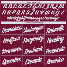 Load image into Gallery viewer, Custom Maroon White Round Neck Basketball Jersey