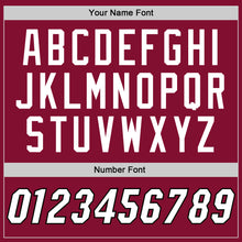 Load image into Gallery viewer, Custom Maroon White-Black Authentic Throwback Basketball Jersey