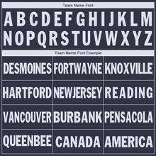 Load image into Gallery viewer, Custom Navy White V-Neck Basketball Jersey