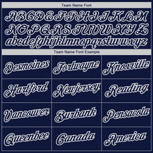 Load image into Gallery viewer, Custom Navy Navy-Gray Authentic Baseball Jersey