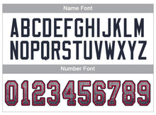 Load image into Gallery viewer, Custom Light Gray Navy-Scarlet Mesh Drift Fashion Football Jersey