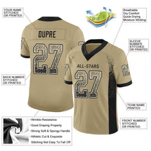 Load image into Gallery viewer, Custom Vegas Gold Black-White Mesh Drift Fashion Football Jersey