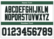 Load image into Gallery viewer, Custom Lights Out Black Gotham Green-White Football Jersey